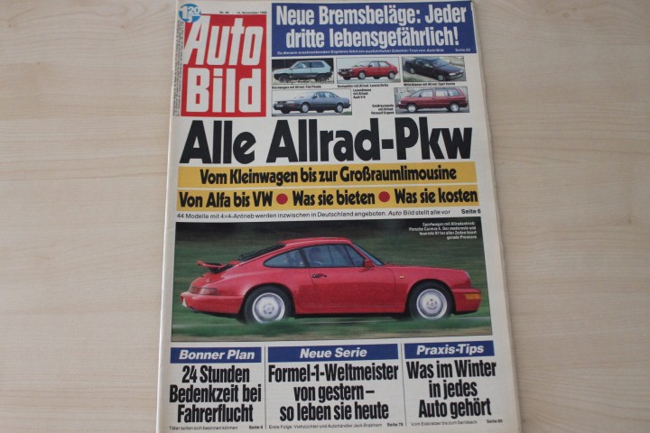 Deckblatt Auto Bild (46/1988)